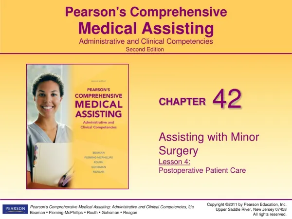 Assisting with Minor Surgery Lesson 4: Postoperative Patient Care