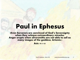 Paul in Ephesus - slide 1