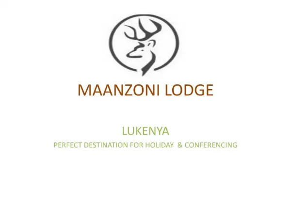 MAANZONI LODGE