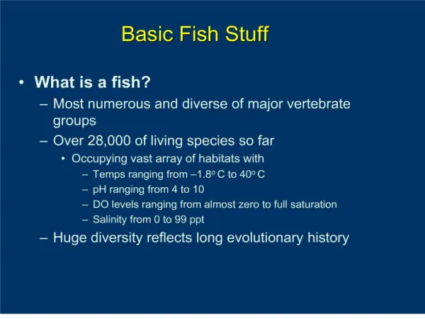 Basic Fish Stuff