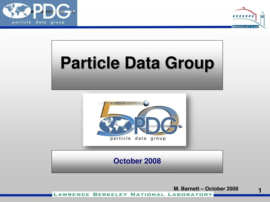 particle data group