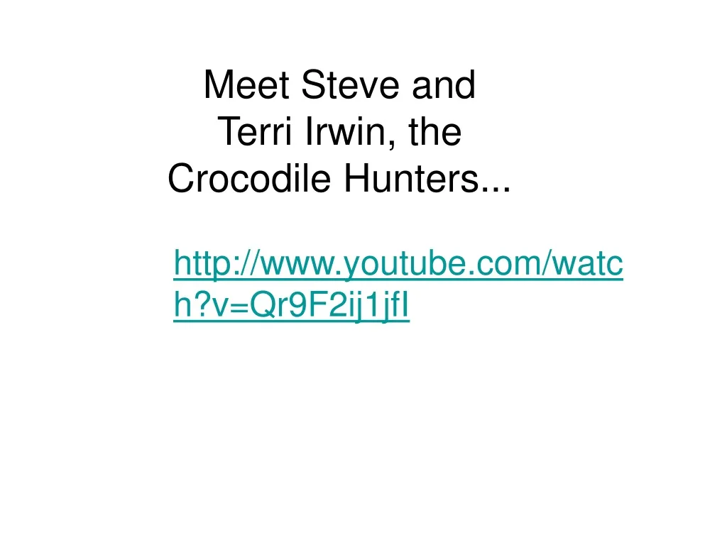 meet steve and terri irwin the crocodile hunters