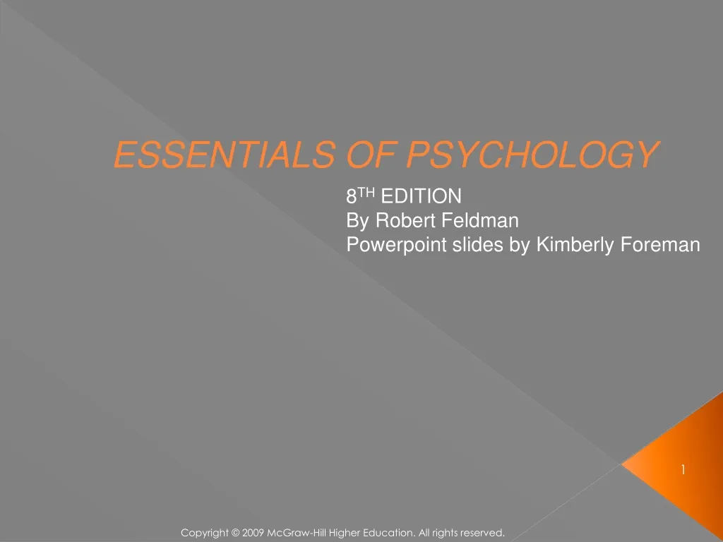 essentials of psychology