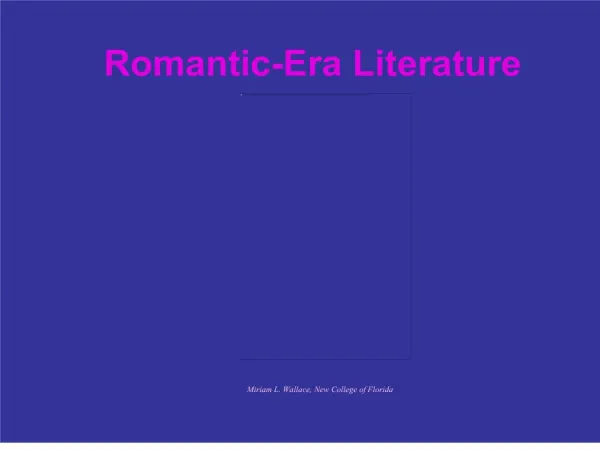 Romantic-Era Literature