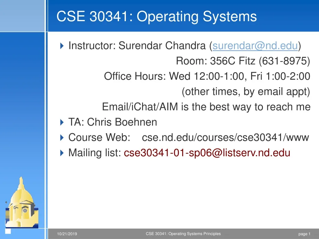 cse 30341 operating systems