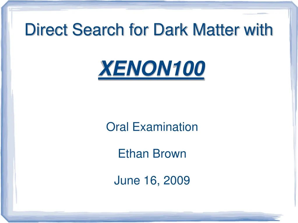 direct search for dark matter with xenon100