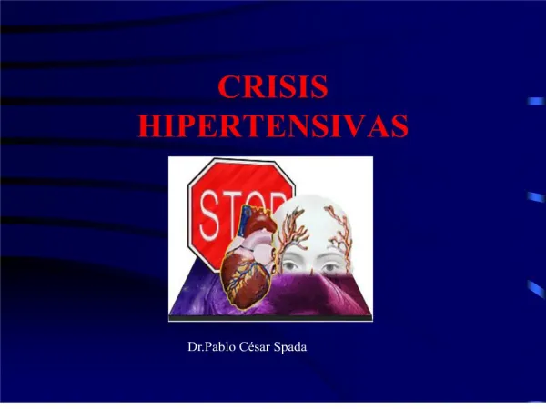 CRISIS HIPERTENSIVAS