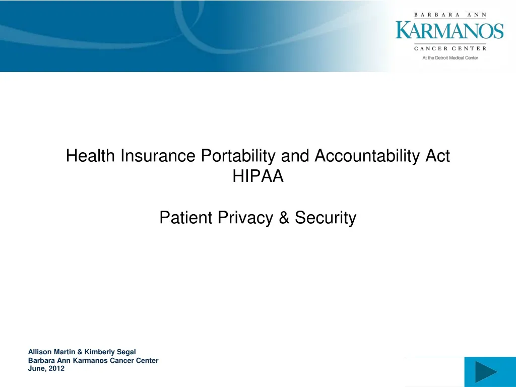 health insurance portability and accountability act hipaa patient privacy security