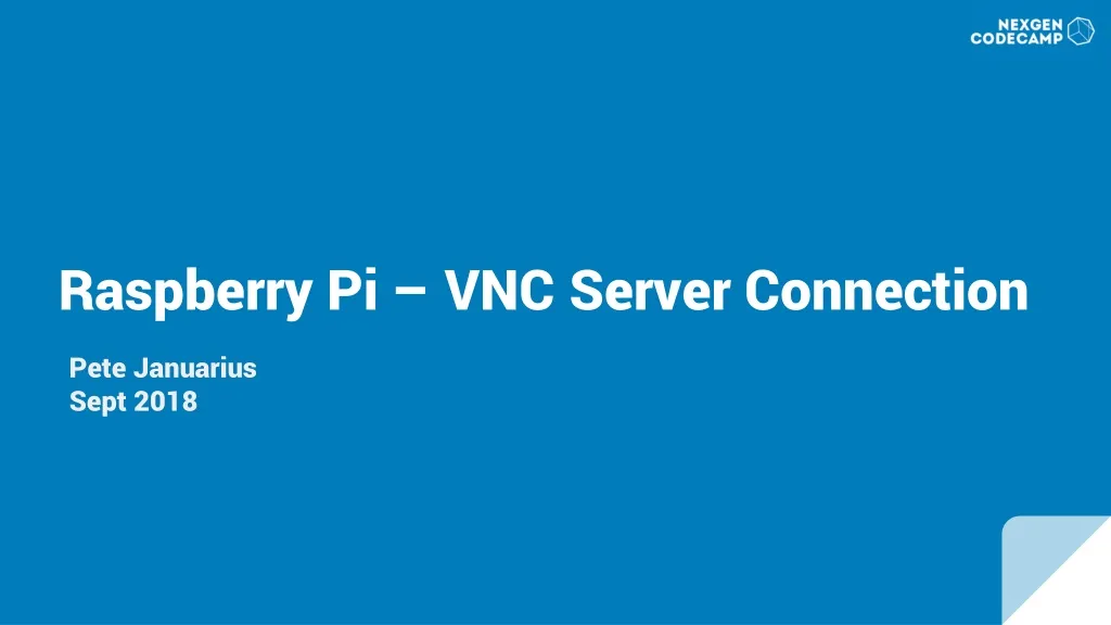 raspberry pi vnc server connection