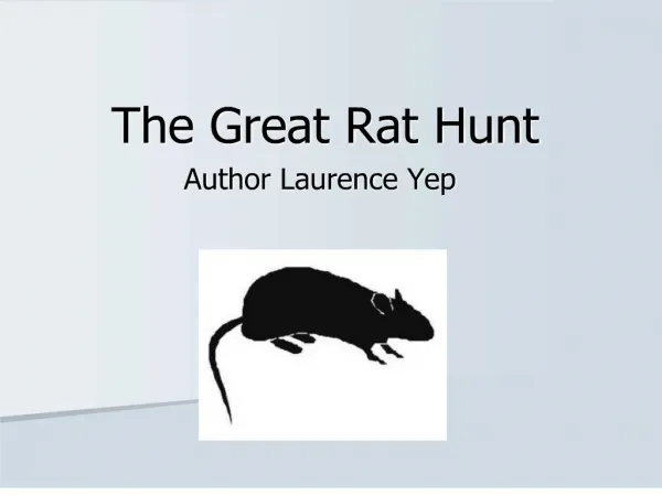 The Great Rat Hunt