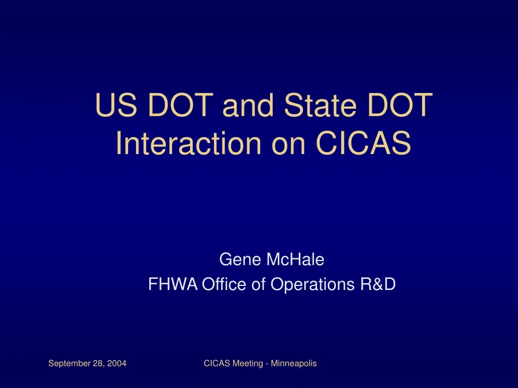 us dot and state dot interaction on cicas