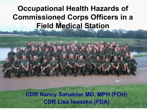 Occupational Health Hazards of Commissioned Corps Officers in a ...