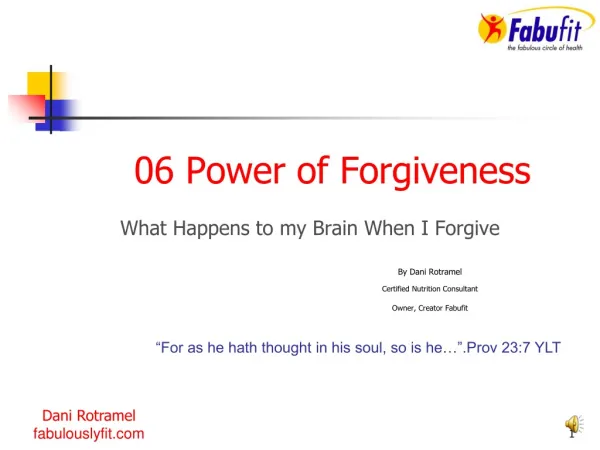 06 Power of Forgiveness