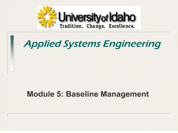 Applied Systems Engineering