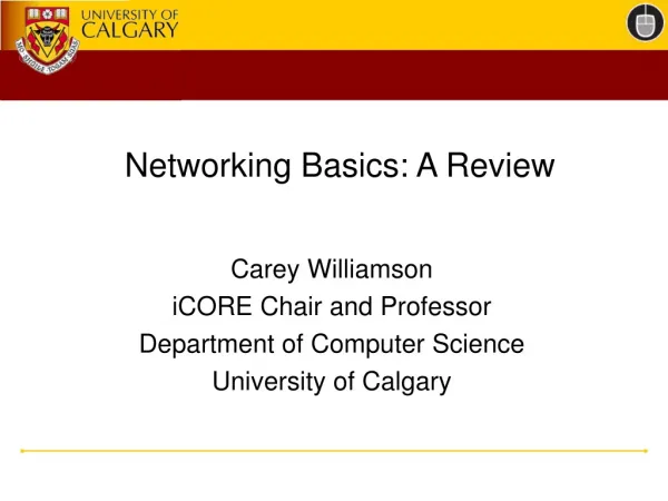 Networking Basics: A Review