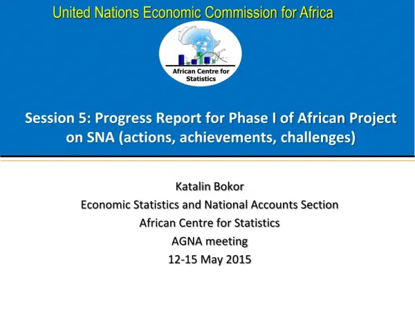 Katalin Bokor Economic Statistics and National Accounts Section African Centre for Statistics