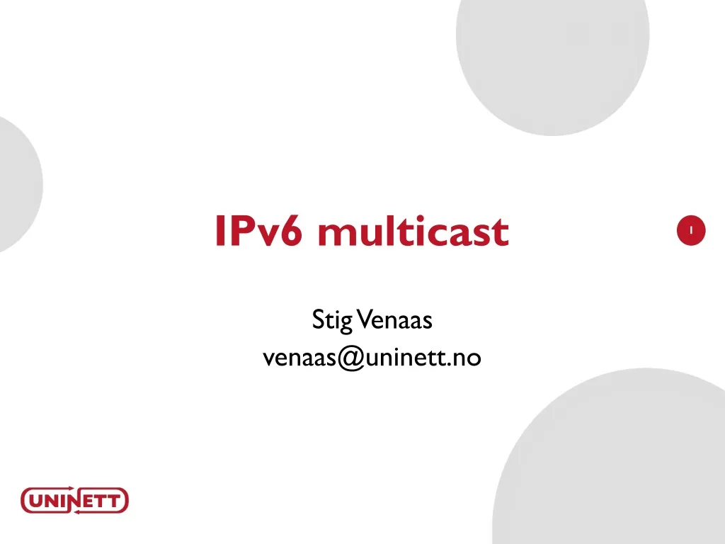 ipv6 multicast