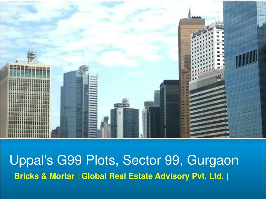 uppal s g99 plots sector 99 gurgaon