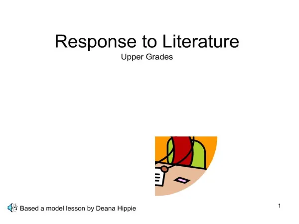 Response to Literature Upper Grades
