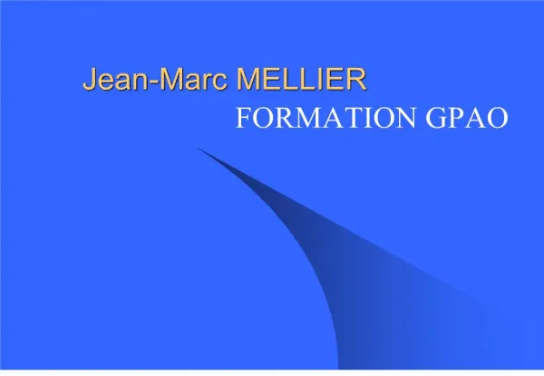 Jean-Marc MELLIER
