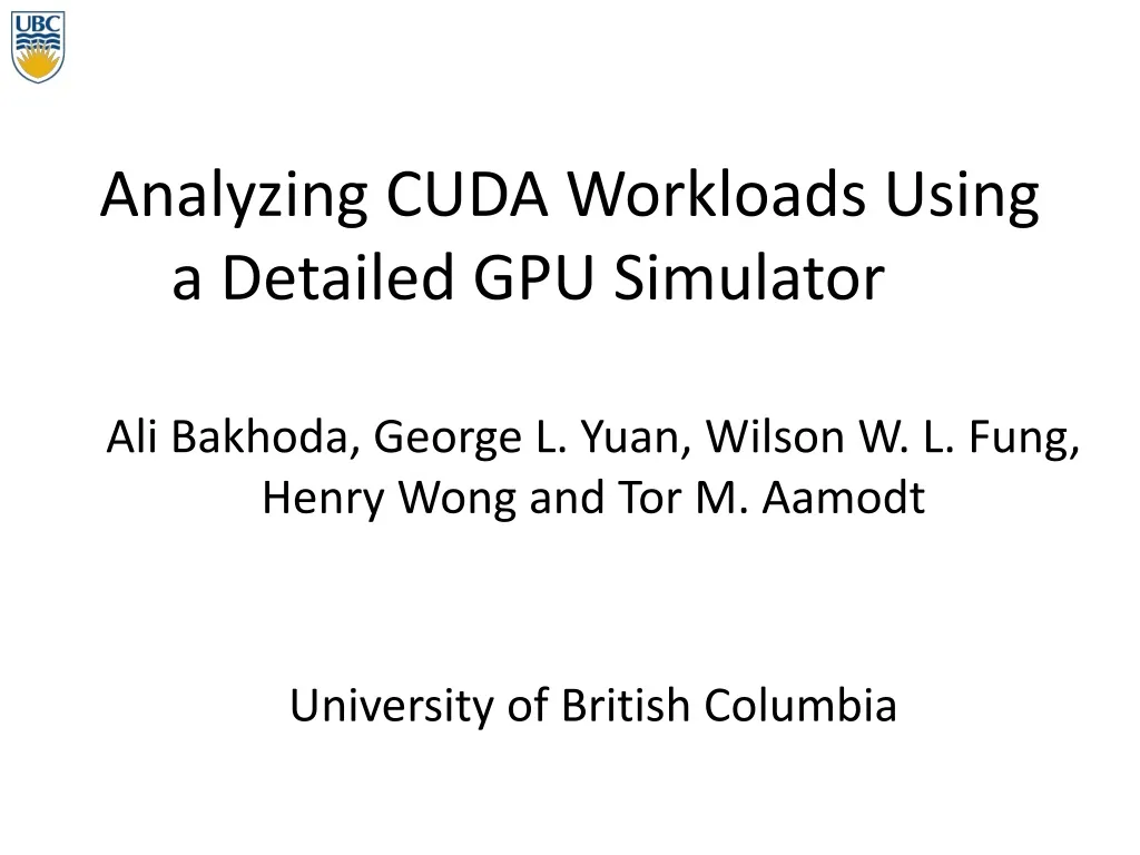 analyzing cuda workloads using a detailed gpu simulator