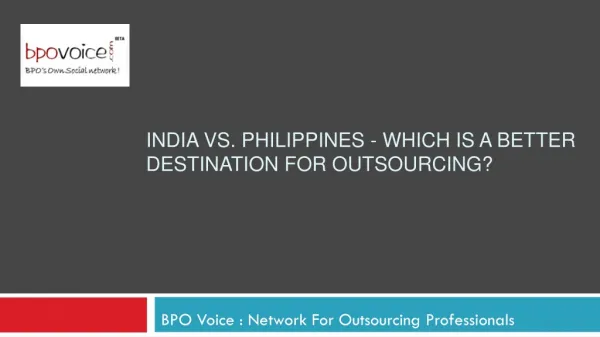 India Vs. Philippines - Which Is A Better Destination..