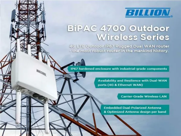 4G LTE Outdoor Wireless Applications