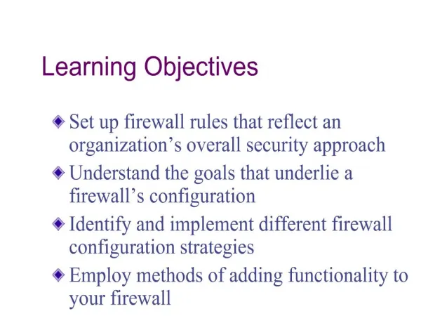Firewall Configuration Strategies