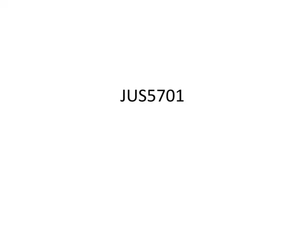 JUS5701