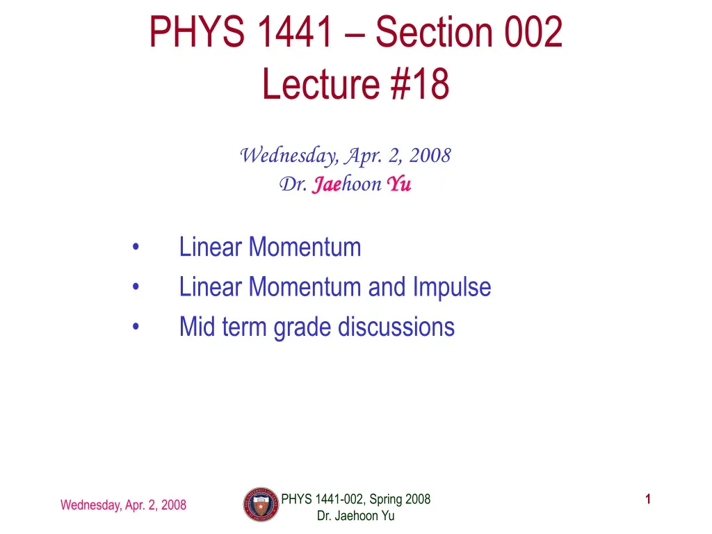 phys 1441 section 002 lecture 1 8