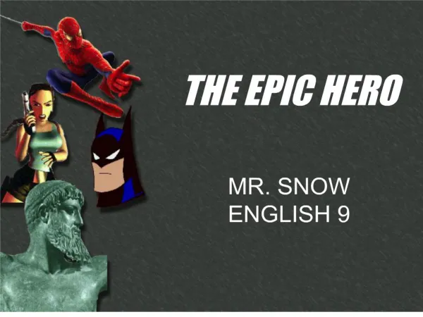 MR. SNOW ENGLISH 9