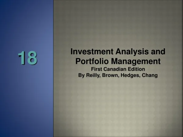 Investment Analysis and Portfolio Management First Canadian Edition