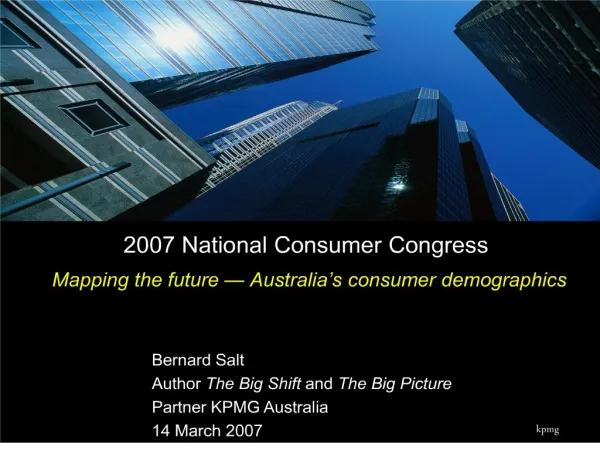 2007 National Consumer Congress