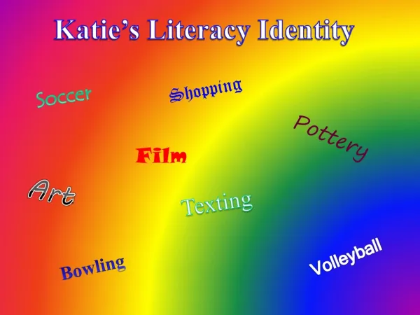 Katie's Literacy Identity