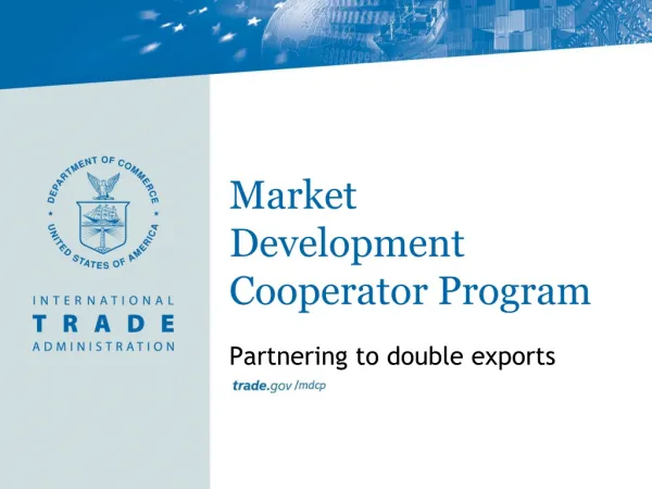 Market Development Cooperator Program