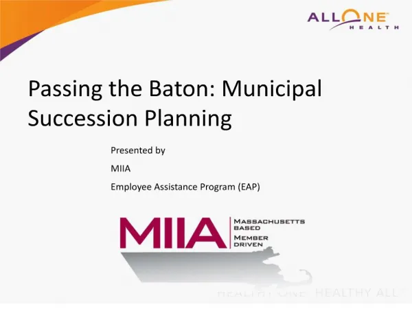 Passing the Baton - Municipal Succession Planning