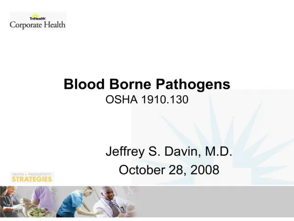 Blood Borne Pathogens OSHA 1910.130