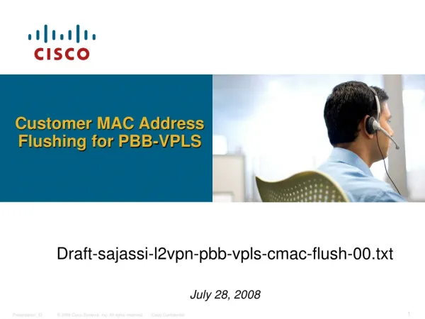 Customer MAC Address Flushing for PBB-VPLS