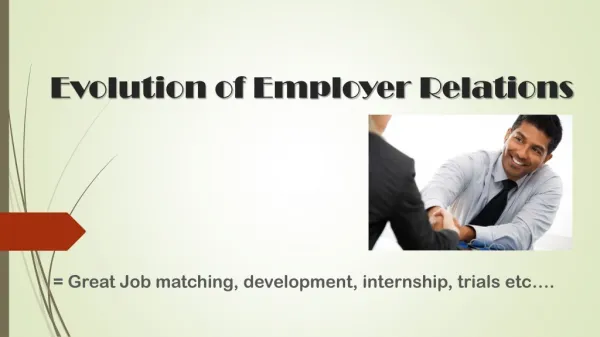 Evolution of Employer Relations
