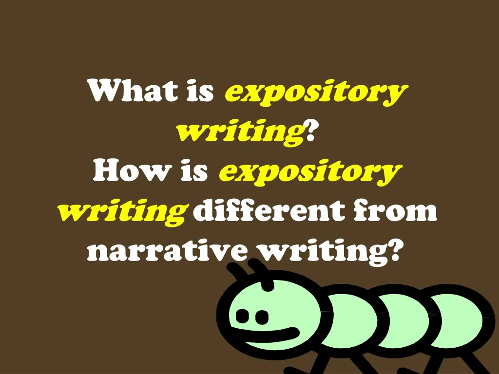 what is expository writing how is expository writing different from narrative writing