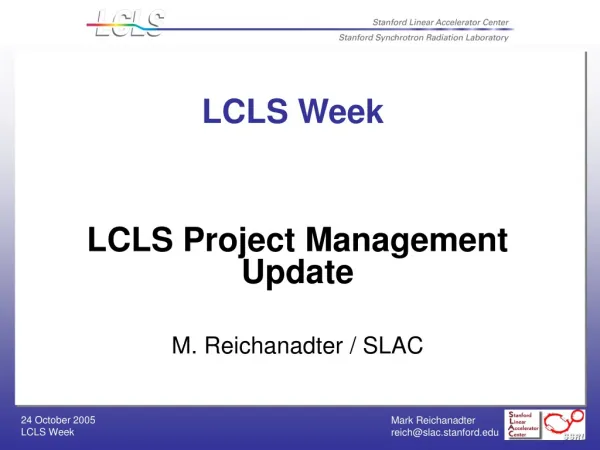 LCLS Week