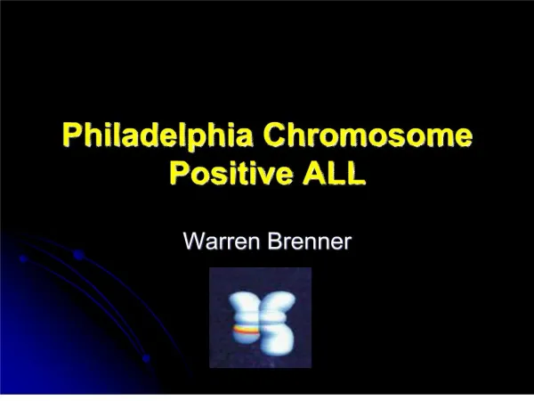 Philadelphia Chromosome Positive ALL