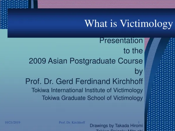 What is Victimology