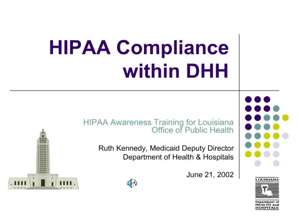 HIPAA Compliance within DHH