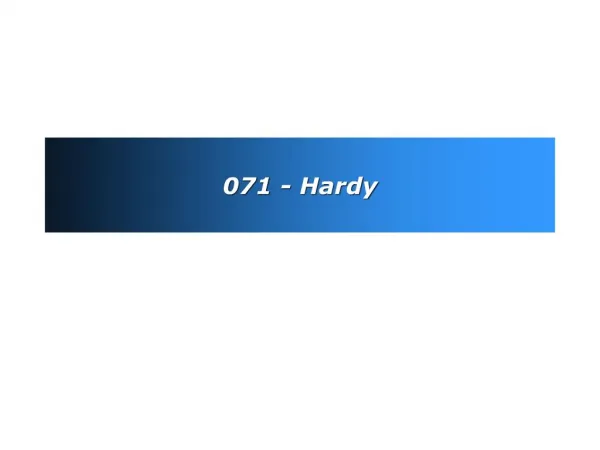 071 - Hardy