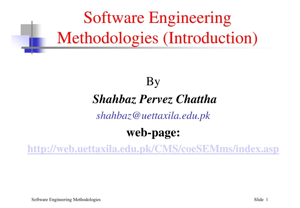 software engineering methodologies introduction
