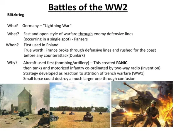 Battles of the WW2