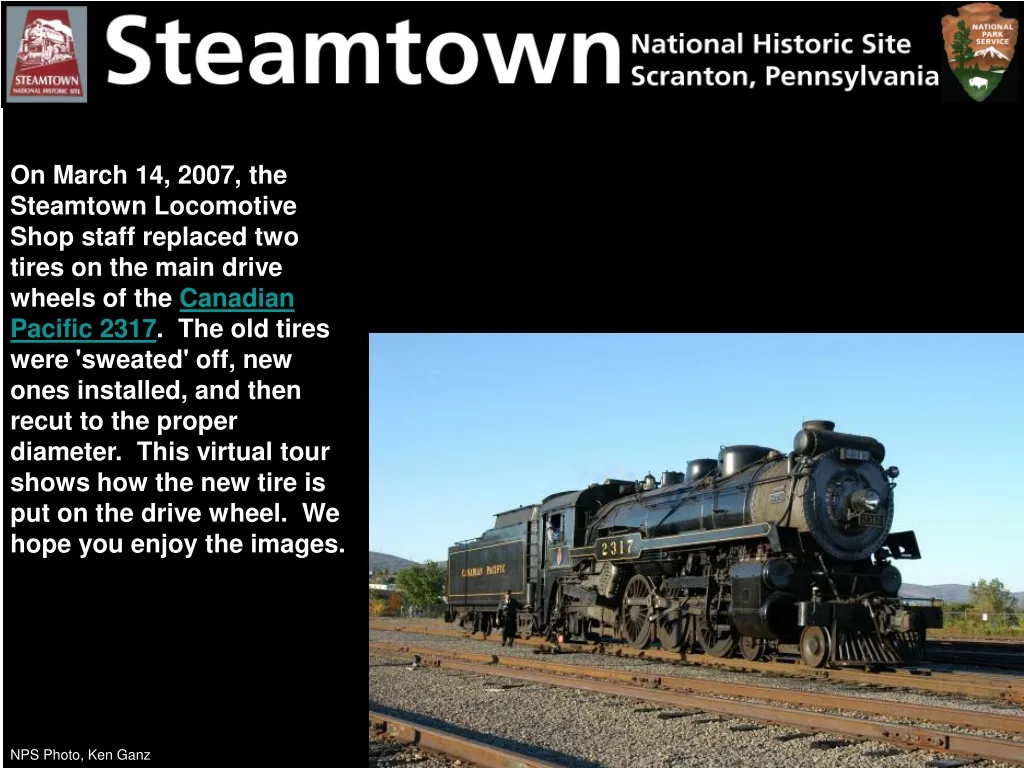on march 14 2007 the steamtown locomotive shop