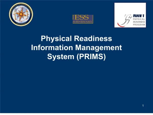 Physical Readiness Information Management System PRIMS