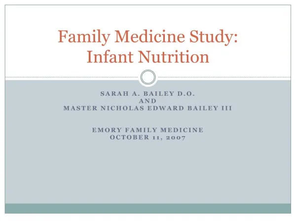 Family Medicine Study